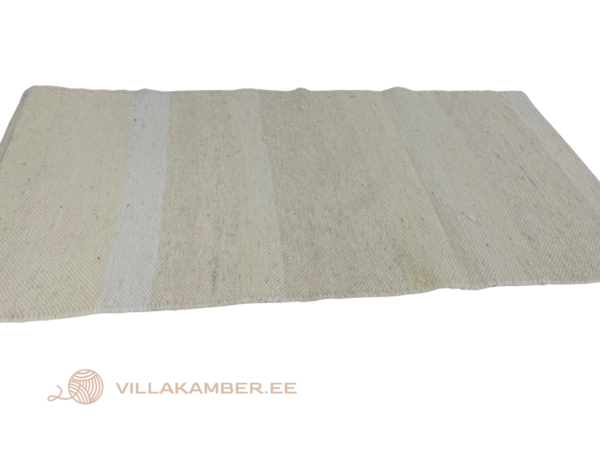 Villan vaip valge, kollaka triibuga 70 x 170cm - Image 4