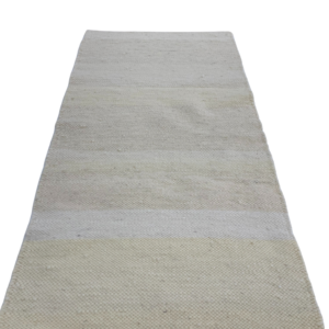 Villan vaip valge, kollaka triibuga 70 x 170cm