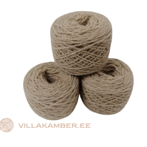 Lõng 50% koera ja 50% lambavillast peenem, beež