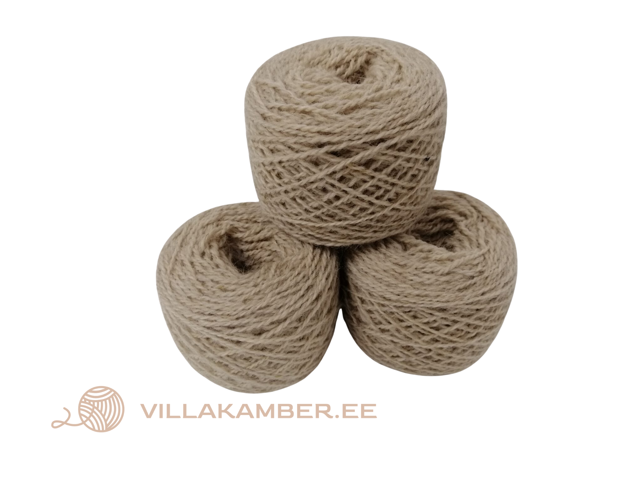 Lõng 50% koera ja 50% lambavillast peenem, beež