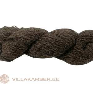 Poolkammlõng S keeruga Tumepruun