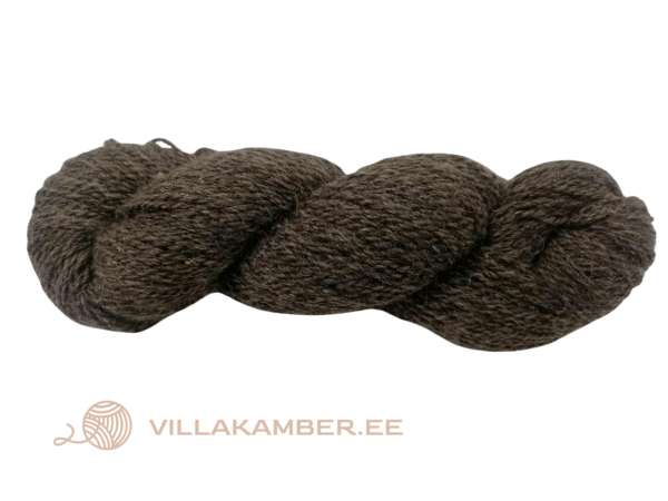 Poolkammlõng S keeruga Tumepruun