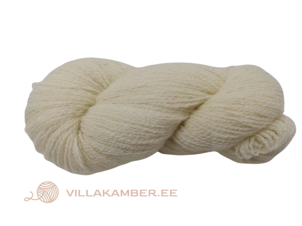 Poolkammlõng S keeruga Valge 8/2