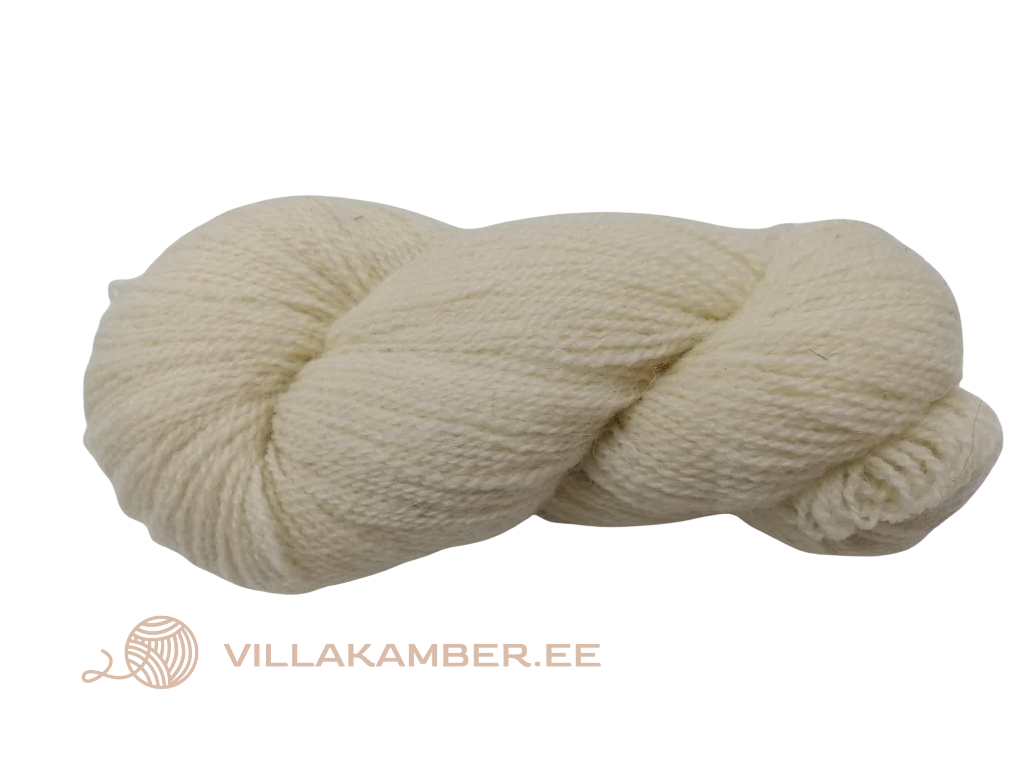 Poolkammlõng S keeruga Valge 8/2