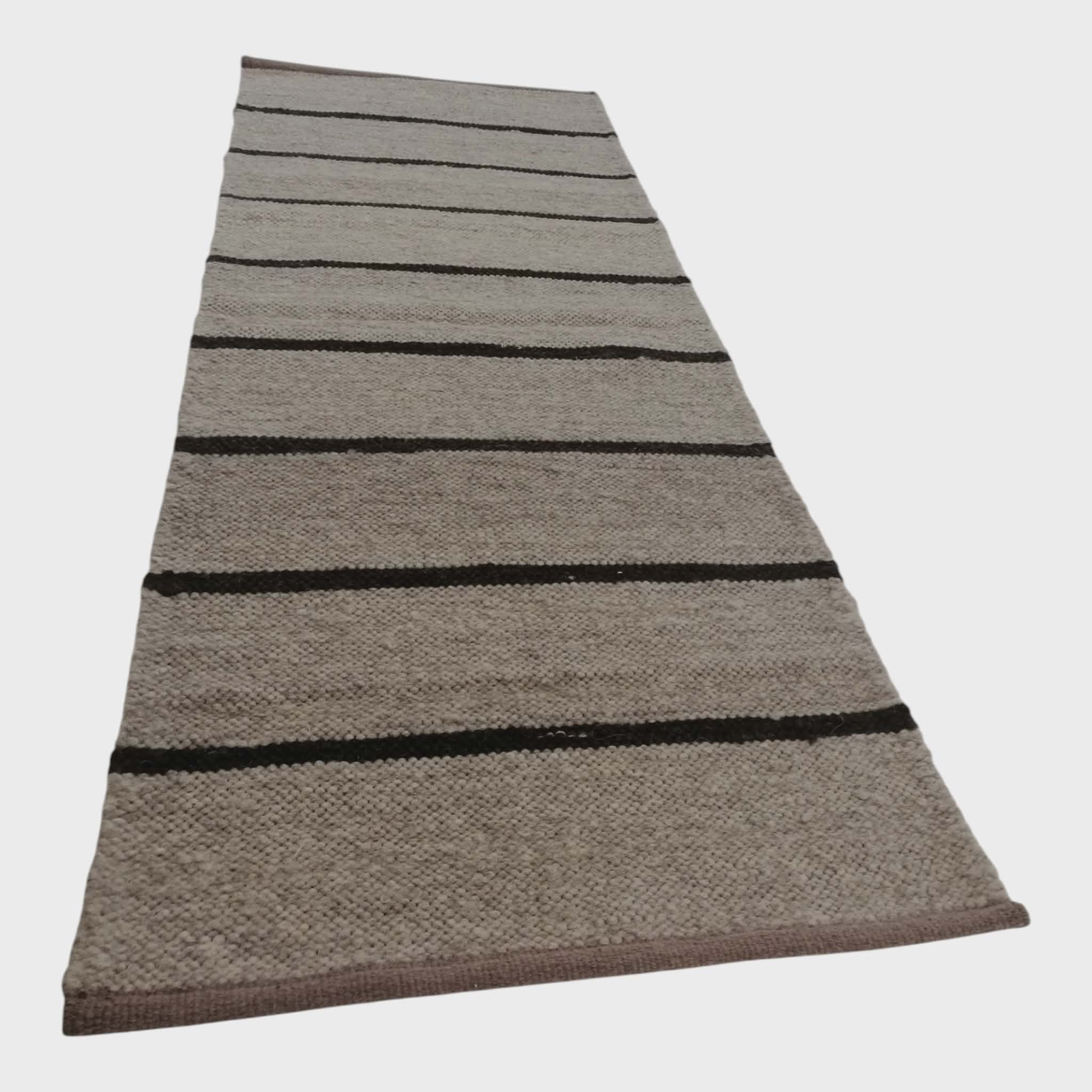 Villane vaip hall ja lambamust 70x180cm