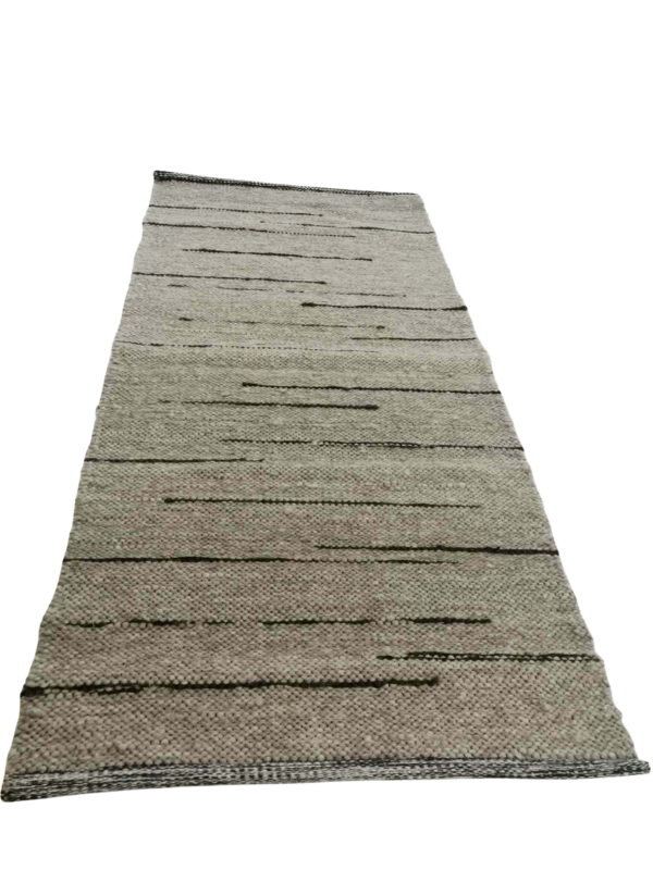 Villane vaip hall tumedate triipudega 70 x 143cm