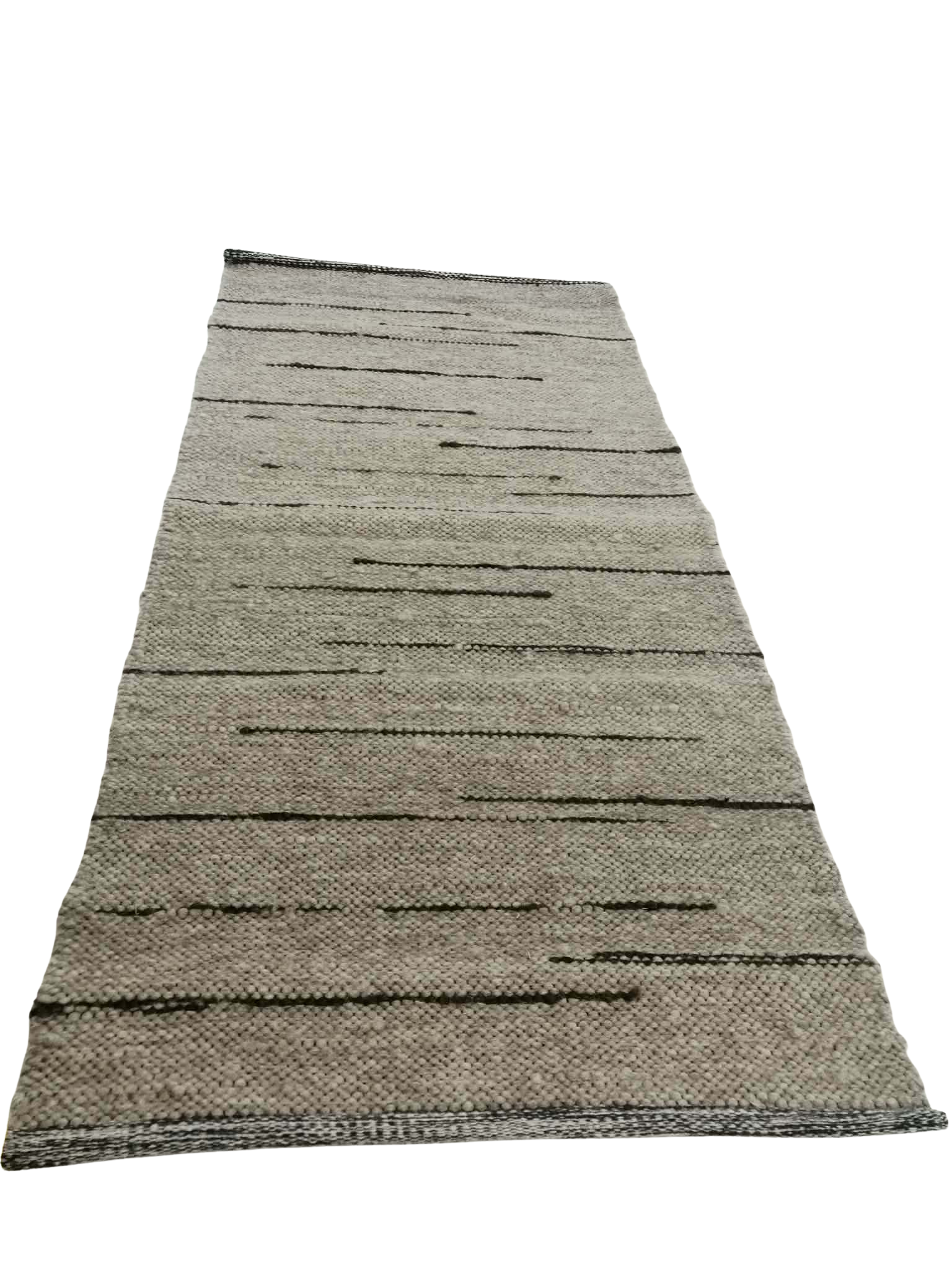 Villane vaip hall tumedate triipudega 70 x 143cm